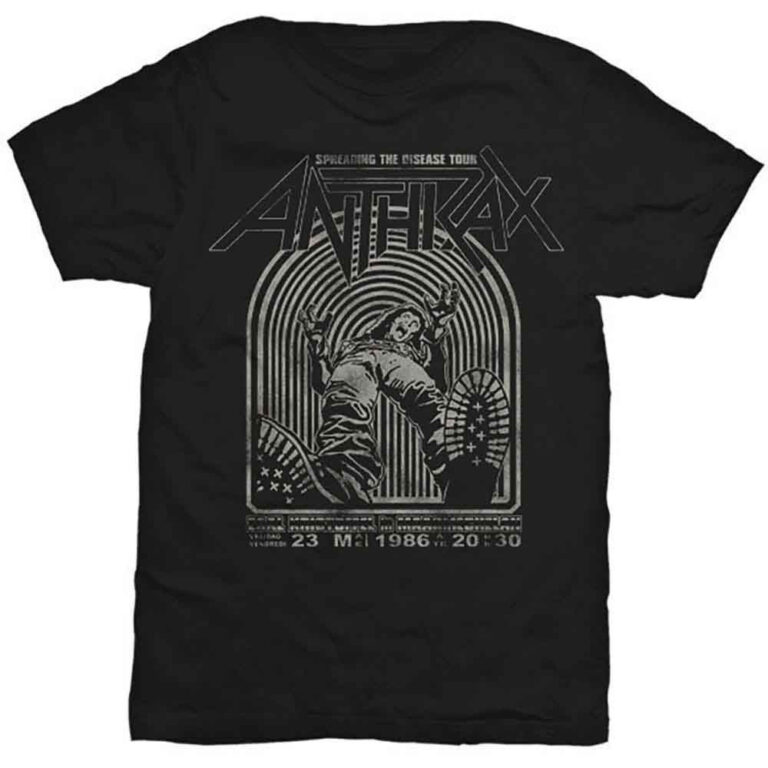 Anthrax Spreading the disease Black T-Shirt