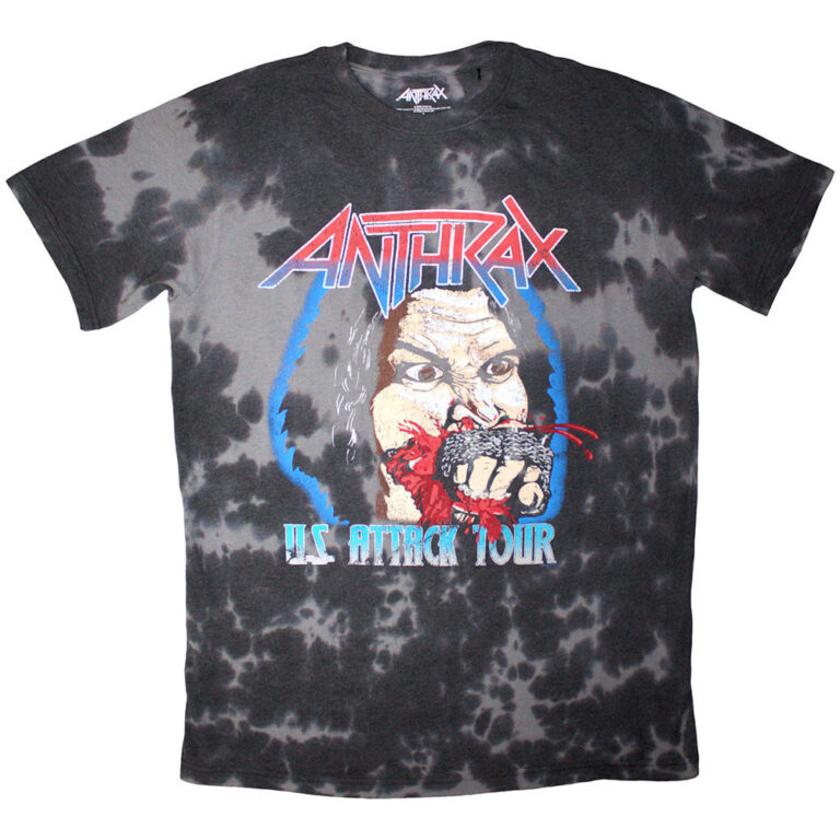 Anthrax Fistful Of Metal Black Wash Collection T-Shirt