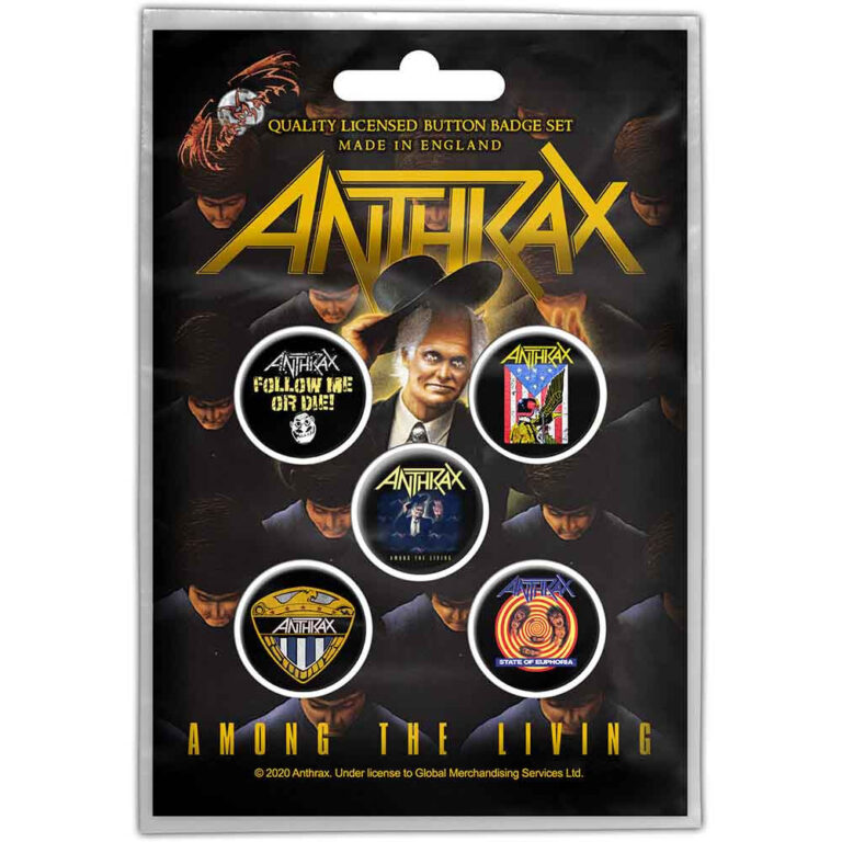 Anthrax Among the Living Badge Pack
