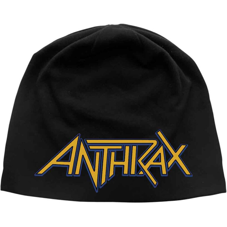 Anthrax Unisex Logo JD Print Black Beanie Hat