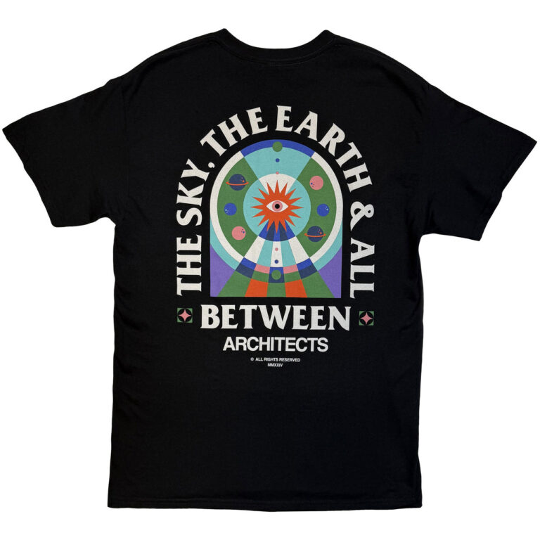 Architects TSTE & AB Solar System Black Back Print Ex-Tour T-Shirt