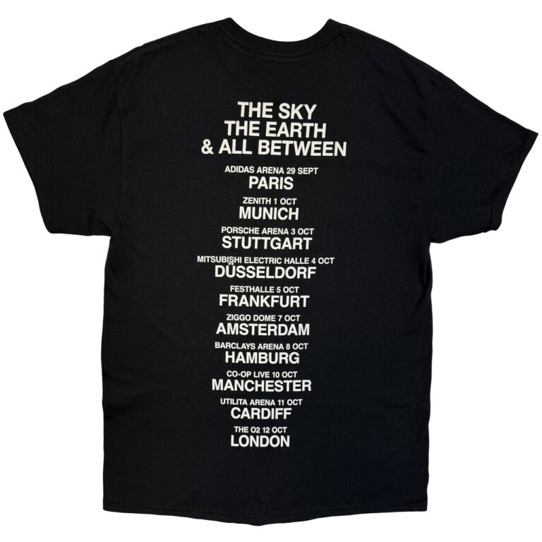 Architects TSTE & AB EU Tour October 25 Black Back Print Ex-Tour T-Shirt