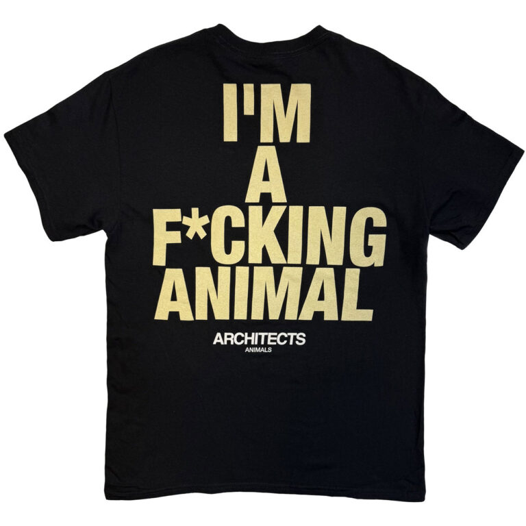 Architects I’m A F*cking Animal Black Back Print Ex-Tour T-Shirt