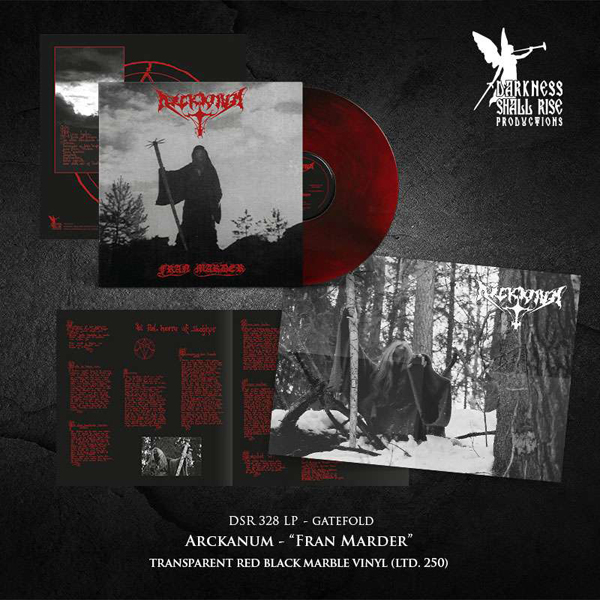 Arckanum – FRAN MARDER (RED / BLACK MARBLE VINYL) Vinyl LP