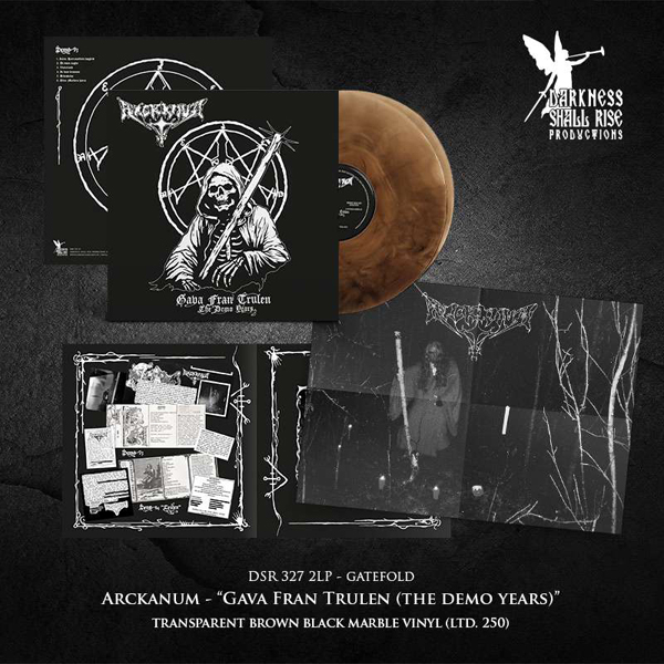 Arckanum – GAVA FRAN TRULEN (THE DEMO YEARS) (BROWN / BLACK MARBLE VINYL 2LP) Vinyl Double Album