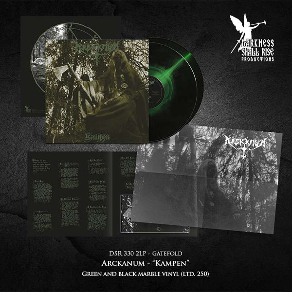 Arckanum – KAMPEN (GREEN / BLACK MARBLE VINYL 2LP) Vinyl Double Album
