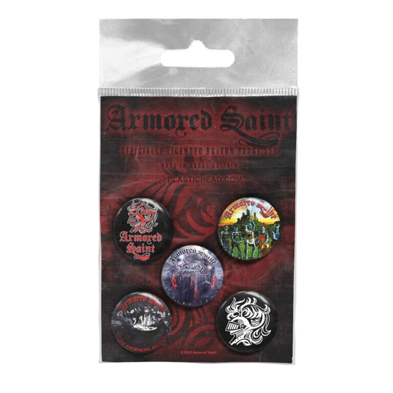 Armored Saint – ARMORED SAINT BUTTON BADGE SET