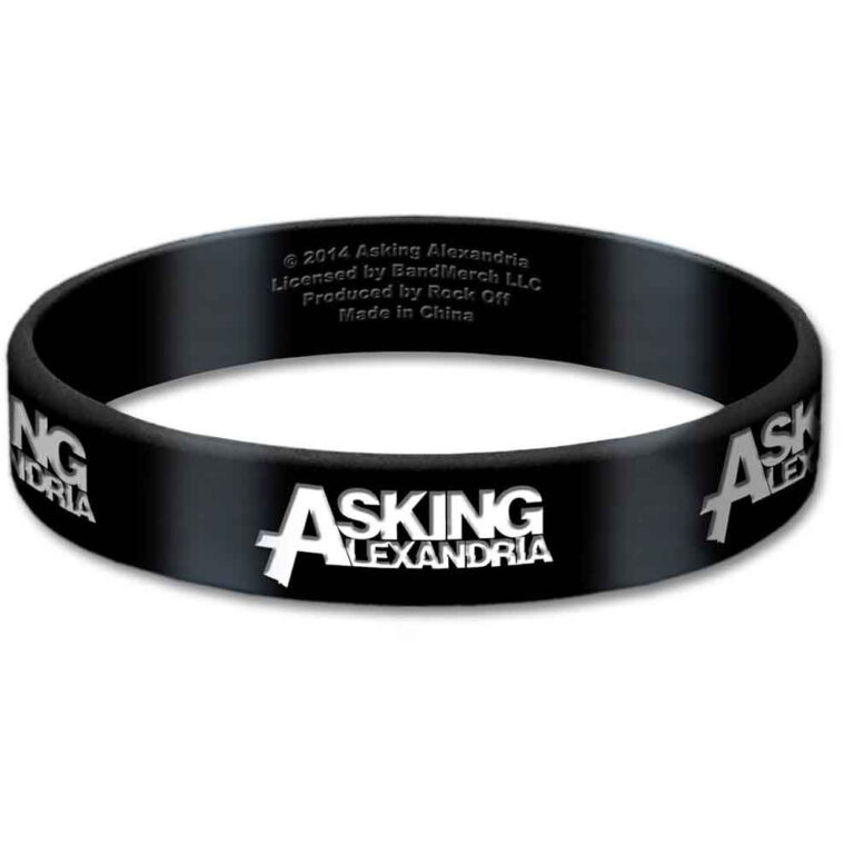 Asking Alexandria Logo Gummy Wristband