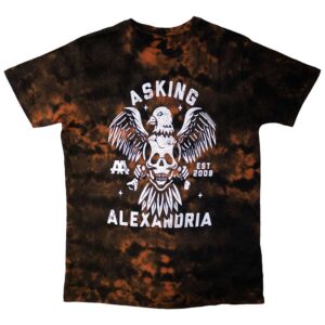 Asking Alexandria Eagle Skull Red Wash Collection T-Shirt