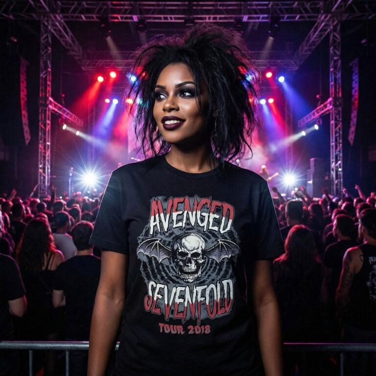 Avenged Sevenfold Unisex Premium Carbon T-Shirt: Tour ’18 Black T-Shirt