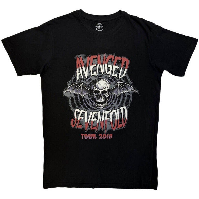 Avenged Sevenfold Unisex Premium Carbon T-Shirt: Tour ’18 Black T-Shirt