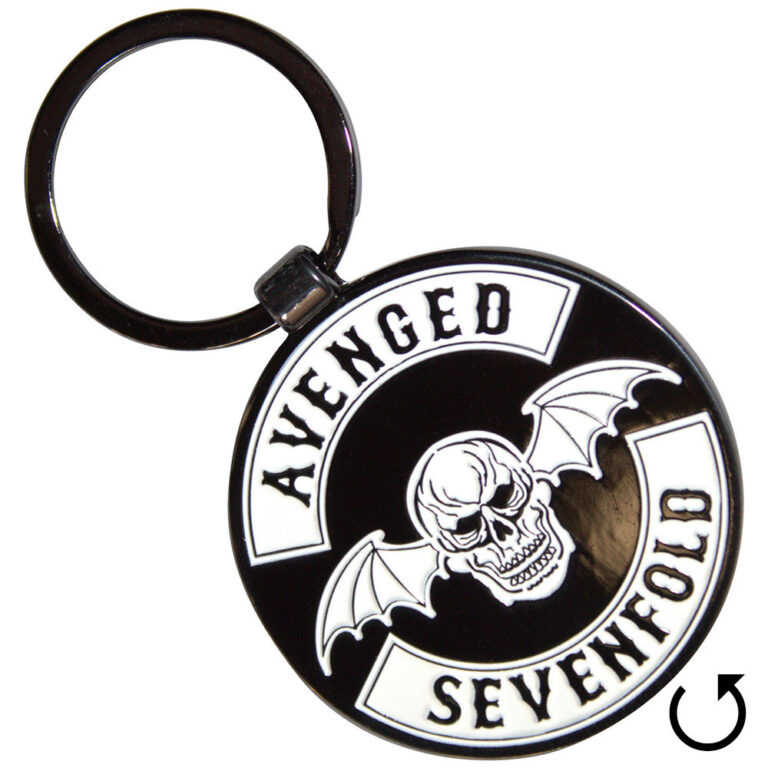 Avenged Sevenfold Deathbat Crest Double Sided Keychain