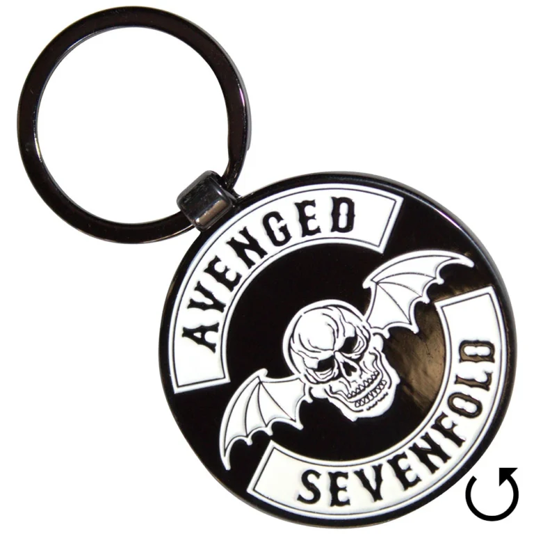 Avenged Sevenfold Deathbat Crest Double Sided Keychain