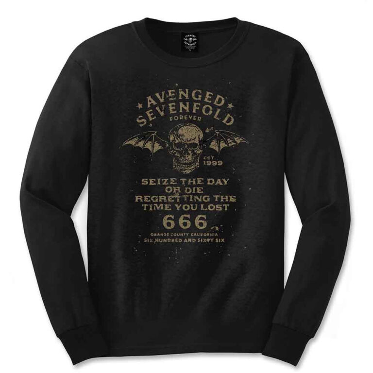 Avenged Sevenfold Seize the Day Black Long Sleeve T-Shirt