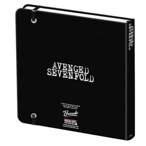 Avenged Sevenfold Death Bat Crest Hard Back Notebook