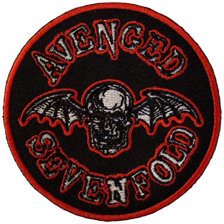 Avenged Sevenfold Deathbat Orange Border Patch