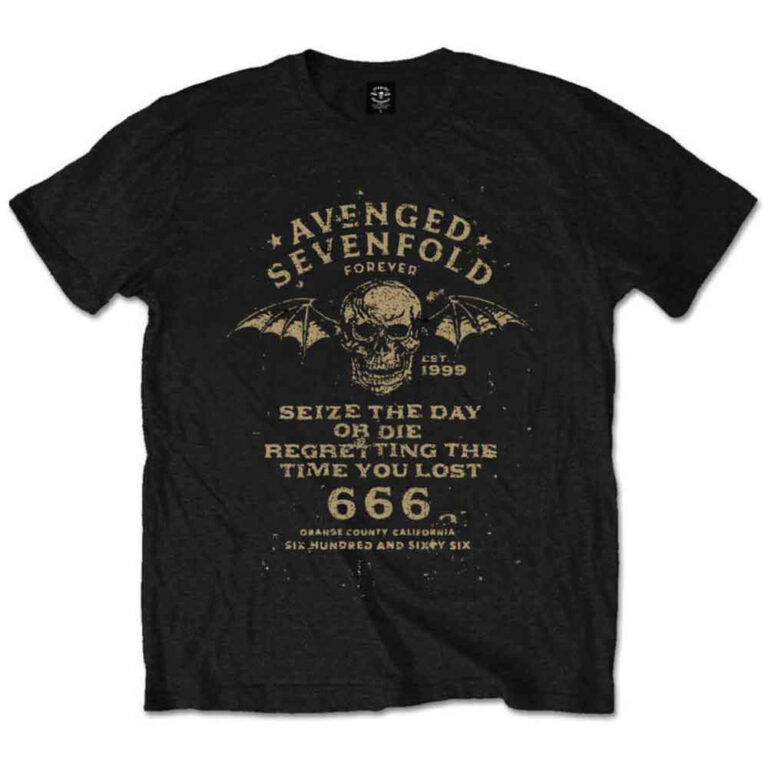 Avenged Sevenfold Seize the Day Black T-Shirt