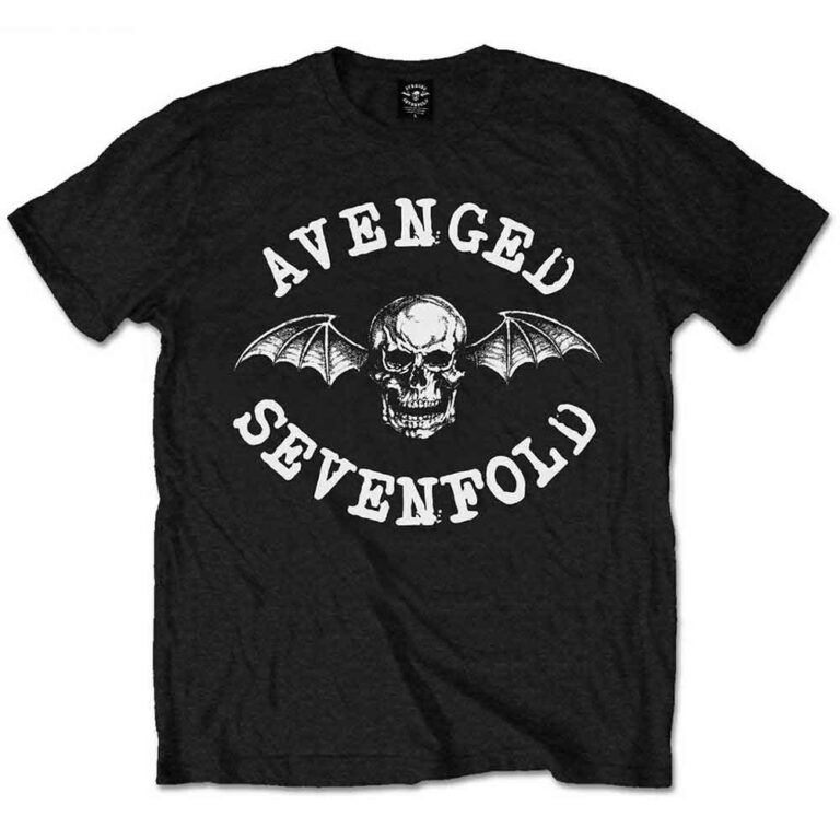 Avenged Sevenfold Classic Deathbat Black Kids T-Shirt
