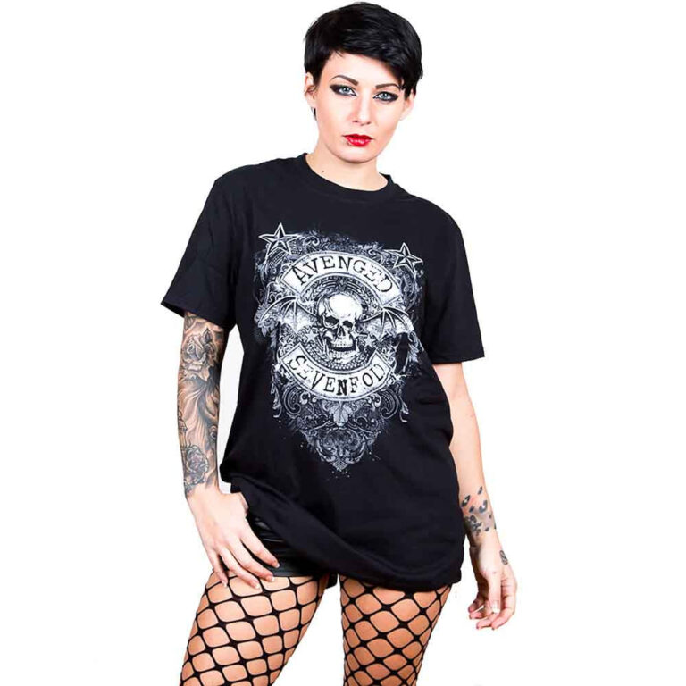 Avenged Sevenfold Stars Flourish Black T-Shirt