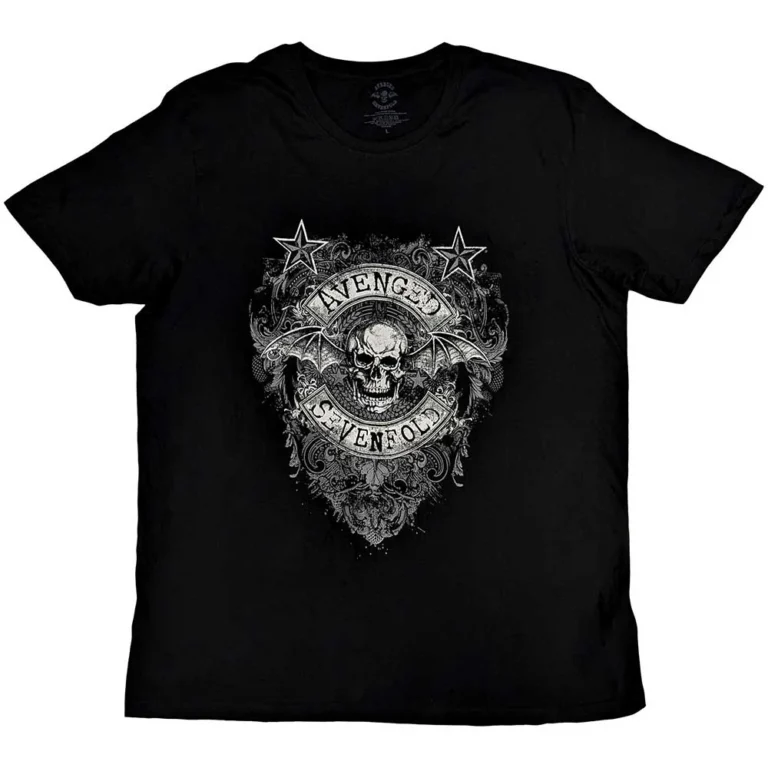 Avenged Sevenfold Stars Flourish Black T-Shirt