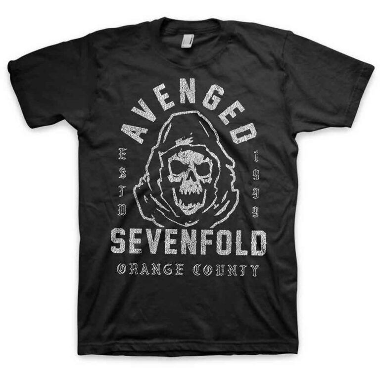 Avenged Sevenfold So Grim Orange County Black T-Shirt