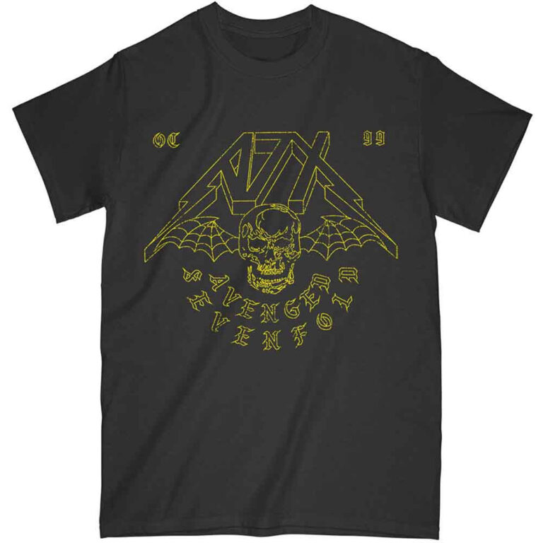 Avenged Sevenfold Webbed Wings Black T-Shirt