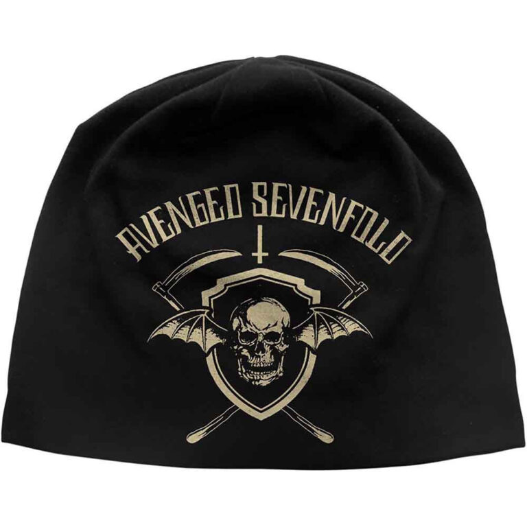 Avenged Sevenfold Unisex Shield Black Beanie Hat