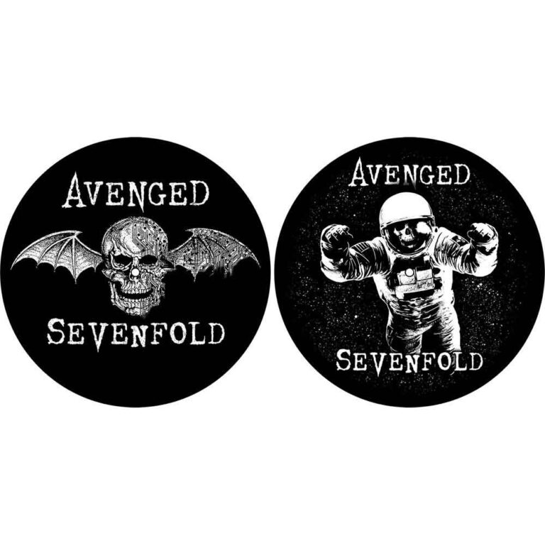 Avenged Sevenfold Death Bat / Astronaut Turntable Slipmat Set
