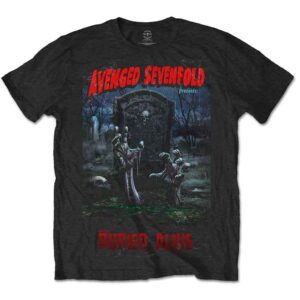 Avenged Sevenfold Buried Alive Tour 2012 Black Back Print T-Shirt
