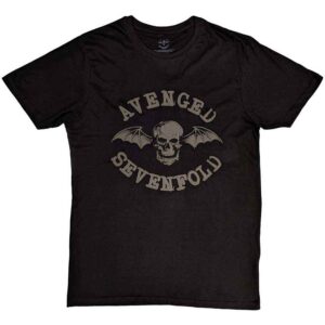 Avenged Sevenfold Classic Deathbat Black Hi-Build T-Shirt