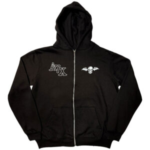 Avenged Sevenfold Dead Head Black Back Print Zip Hoodie