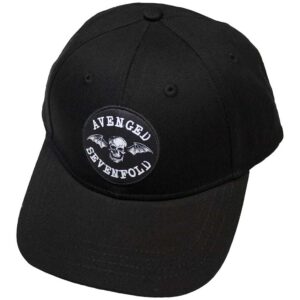Avenged Sevenfold Deathbat Crest Black Baseball Cap