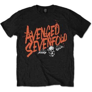 Avenged Sevenfold Orange Splatter T-Shirt