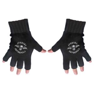 Avenged Sevenfold Unisex Death Bat Black Fingerless Gloves