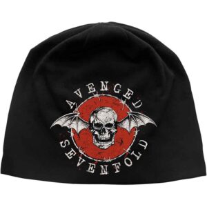 Avenged Sevenfold Unisex Distressed Bat Black Beanie Hat