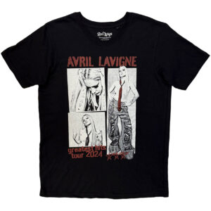 Avril Lavigne Greatest Hits Black T-Shirt