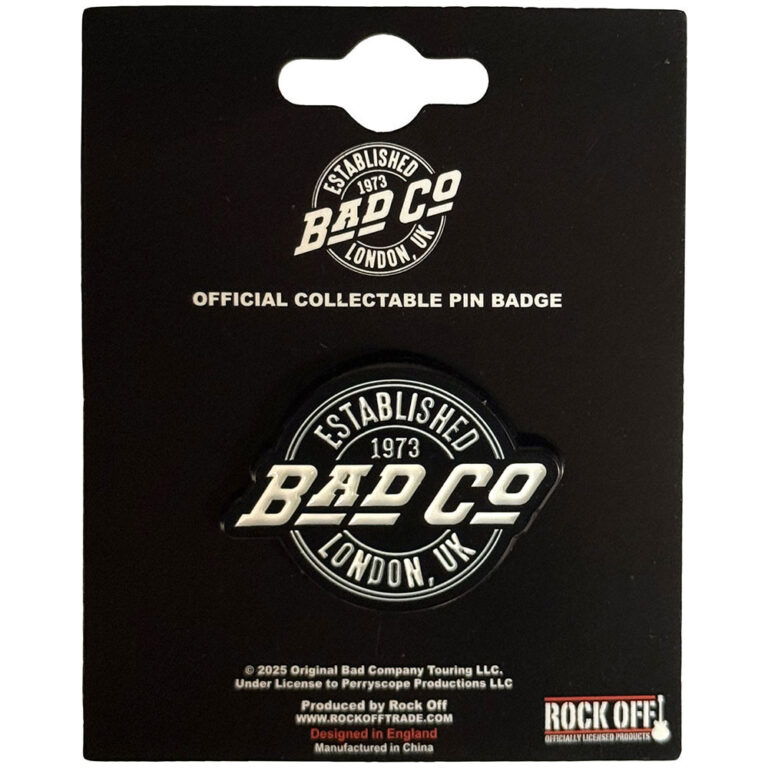 Bad Company Est. 1973 Circle Logo Pin Badge