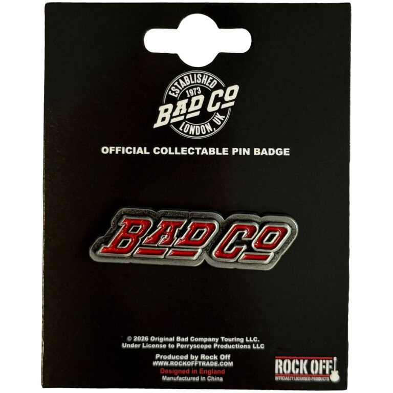 Bad Company Slant Logo Pin Badge