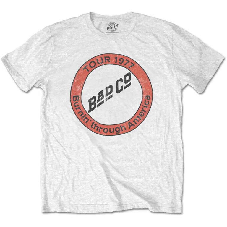 Bad Company Burnin’ Through America White T-Shirt