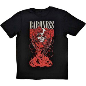Baroness Fleur Skull Black T-Shirt