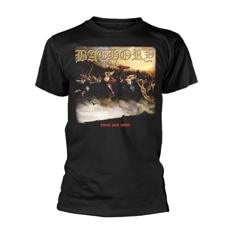 Bathory – Blood Fire Death Front / Back Print T-Shirt