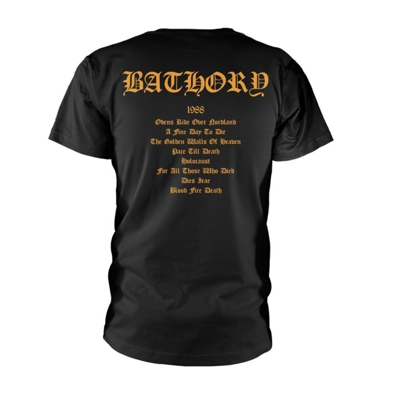 Bathory – Blood Fire Death Front / Back Print T-Shirt