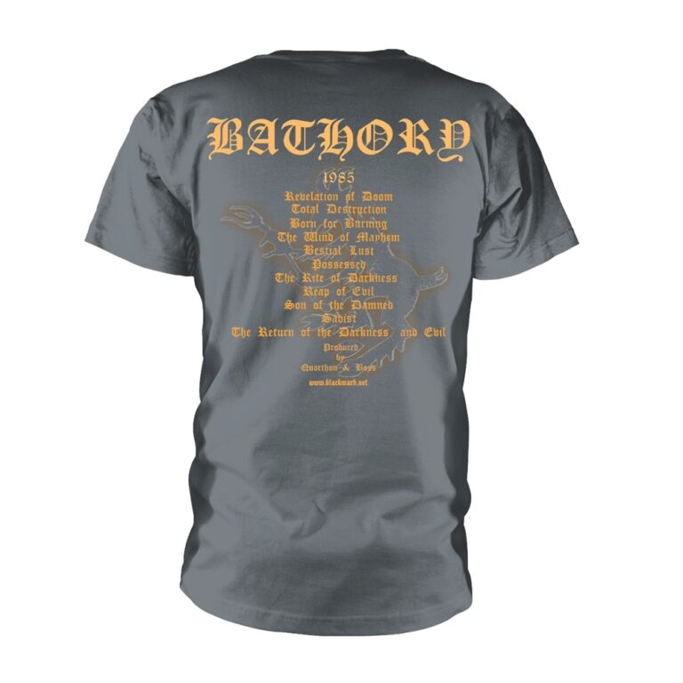 Bathory – The Return…(grey) Front / Back Print T-Shirt