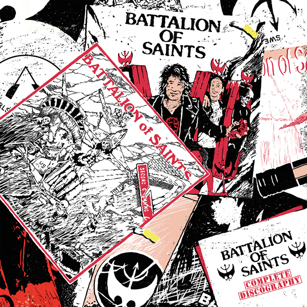 Battalion of Saints – COMPLETE DISCOGRAPHY (RED, WHITE AND BLUE VINYL 3LP) Vinyl Triple Album / Box Set