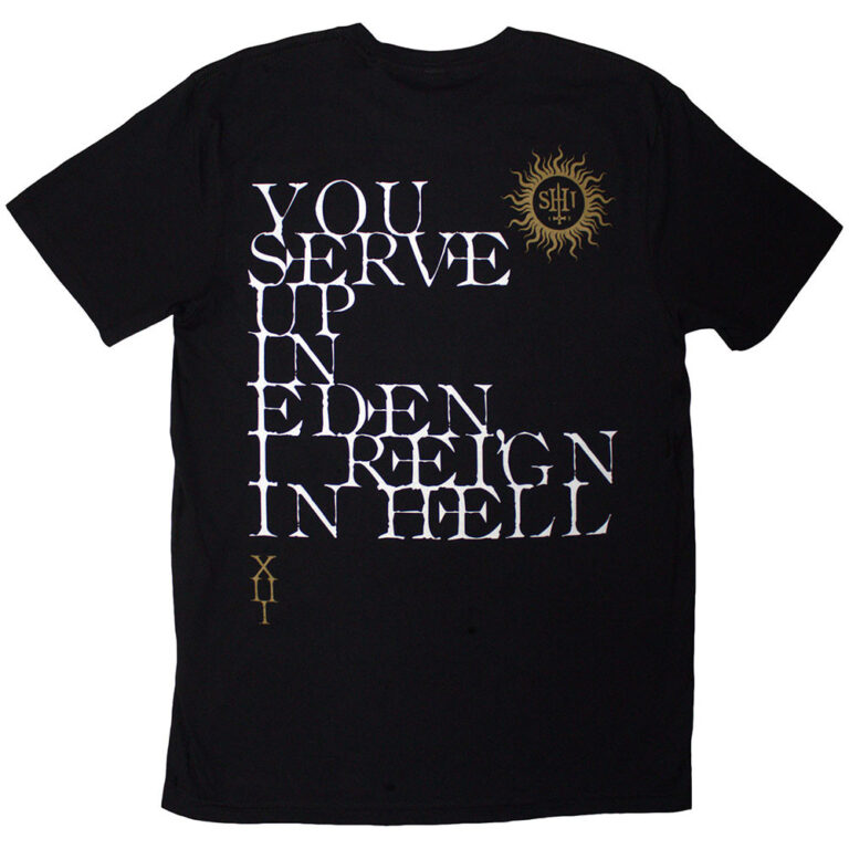 Behemoth The Shit Ov God Reign In Hell Black Back Print T-Shirt