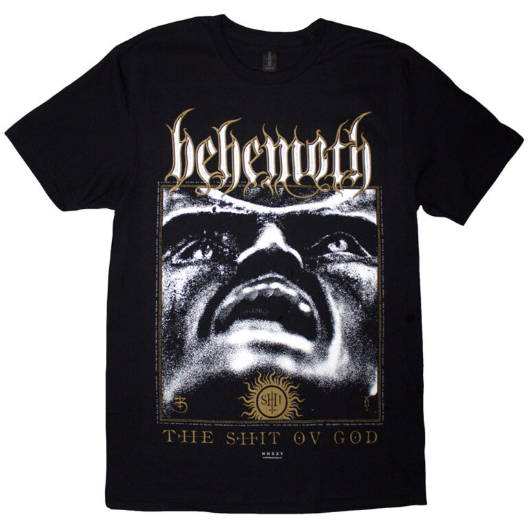 Behemoth The Shit Ov God Reign In Hell Black Back Print T-Shirt