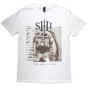 Behemoth The Shit Ov God Sepia Parchment White Back Print T-Shirt