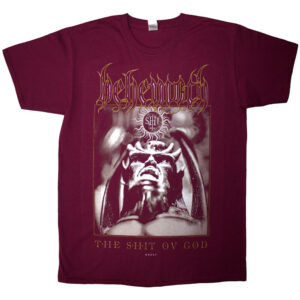 Behemoth The Shit Ov God Cover Red Back Print T-Shirt