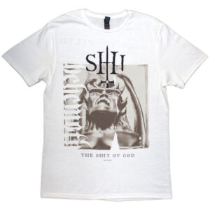 Behemoth The Shit Ov God Sepia Parchment White Back Print T-Shirt