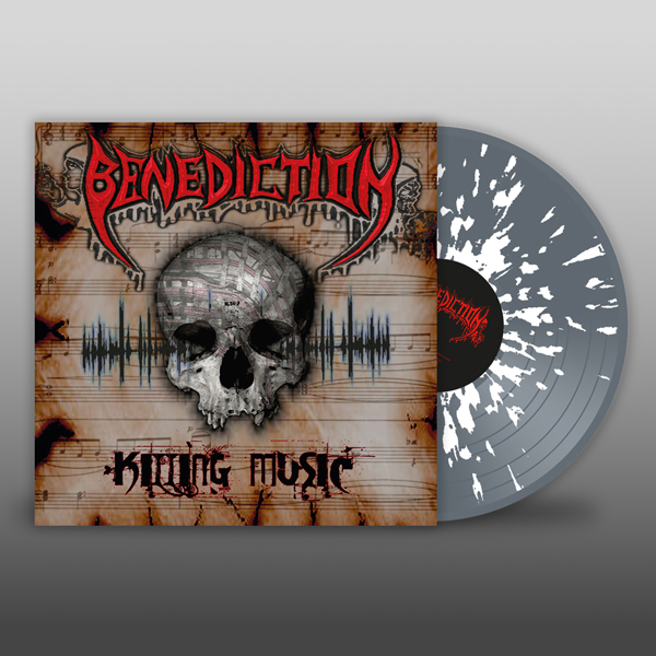 Benediction – KILLING MUSIC (GREY W/ WHITE SPLATTER VINYL) Vinyl LP